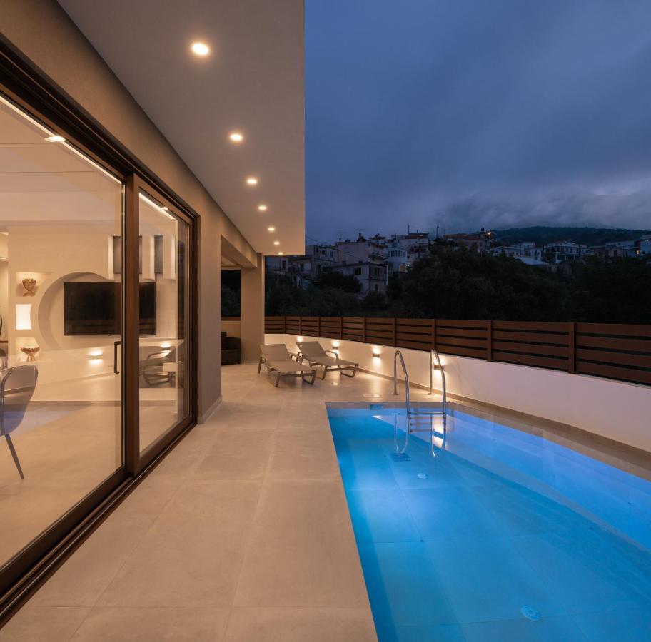 O-Cyanea Villa With Heated Pool Kournás Eksteriør bilde