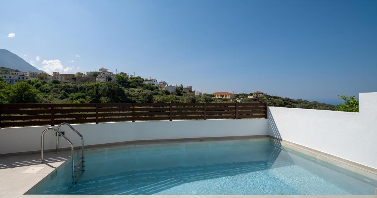 O-Cyanea Villa With Heated Pool Kournás Eksteriør bilde